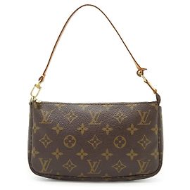 Louis Vuitton Monogram Pochette Accessoires Marrone