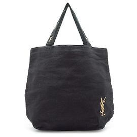 Yves Saint Laurent Parfums Tote Schwarzer Stoff Schwarz Pink