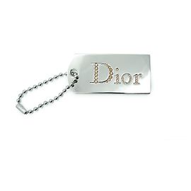Parfums Christian Dior Rhinestone Mirror Bag Charm Argento
