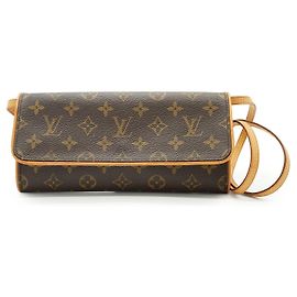 Louis Vuitton Monogram Twin Pochette GM Castaño Beige
