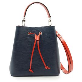 Louis Vuitton Epi Neonoe MM Indigo Colorblock Rosso Blu