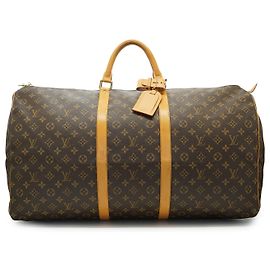 Louis Vuitton Monogram Keepall 60 Marron Toile Cuir Marron