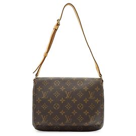 Louis Vuitton Monogram Musette Tango Castaño Mostaza