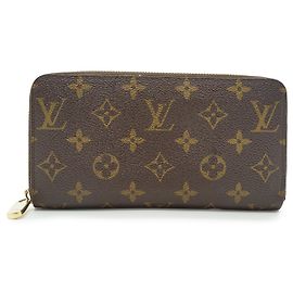 Louis Vuitton Monogram Zippy Long Wallet Brown