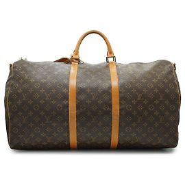 Louis Vuitton Monogram Keepall Bandouliere 60 Braun