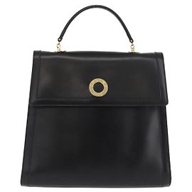 Céline Celine Top Handle Leather Schwarz