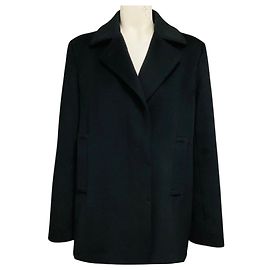 Jil Sander Black Wool, Angora, and Cashgora Jacket Black