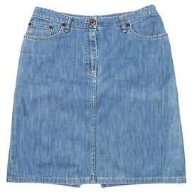 Minifalda vaquera con corte Miu Miu 2000s Azul