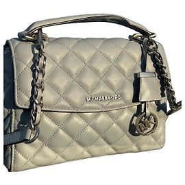 Michael Kors Borsa Trapuntata in Pelle Grigia Grigio