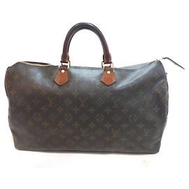 Louis Vuitton Speedy 40 Monogram Handtasche Braun Monogramm