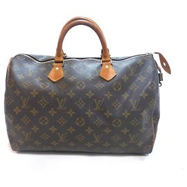Borsa Louis Vuitton Speedy 35 Monogram Marrone Monogramma
