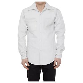 Maison Martin Margiela Cotton Denim Shirt White White
