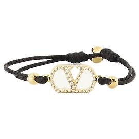 Valentino Garavani VLogo Signature Swarovski® Crystal bracelet Black