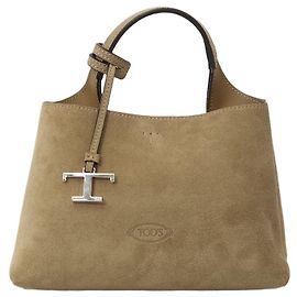 Tod's Borsa in pelle micro-scamosciata Beige