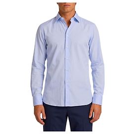 Camisa Borriello Spaccanapoli en algodón azul claro Azul claro