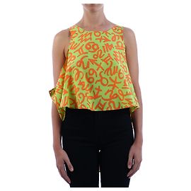 Jeremy Scott Grünes Top aus Baumwolle und Lyocell Grün