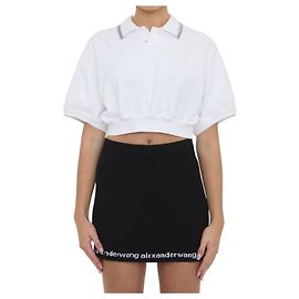 Alexander Wang Polo corto de algodón Blanco