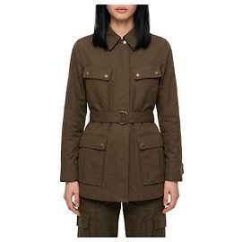 Burberry Chaqueta safari de gabardina Verde