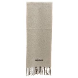 Jacquemus Moisson Schal Beige Alpaka Beige