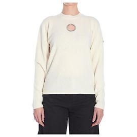 Jersey Moncler blanco de lana y cashmere Blanco