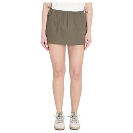 Alexander Wang Green Cotton Twill Mini Skirt Green