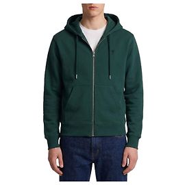 Ami Paris Sweat à capuche zippé Ami de Coeur Vert