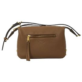 Tod's Mini mala de couro Metal Dots Marrom