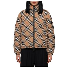 Burberry Ambleside Karierter Pufferjacke Beige
