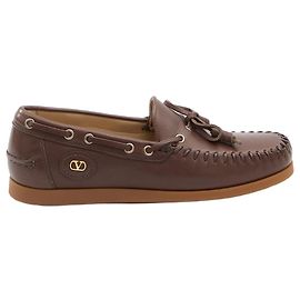 Valentino Garavani Palm Avenue leather loafers brown Brown