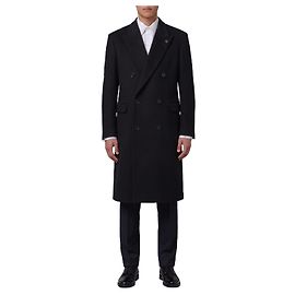 Lardini Casaco trespassado preto Preto