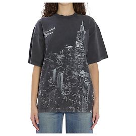Alexander Wang T-shirt com strass Preto
