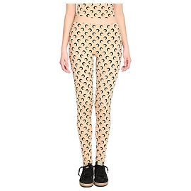 Marine Serre Jersey-Leggings mit Mondprint Pink