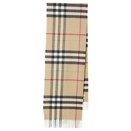 Burberry Check cashmere scarf beige Beige
