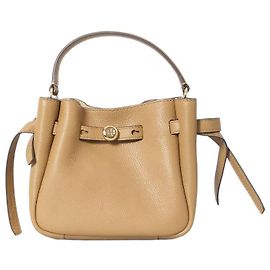 Mala bucket Romy Tory Burch em couro castanho Marrom