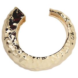 Self Portrait Armreif aus vergoldetem Messing Hammered Gold Golden
