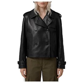 Burberry Mayfair short trench coat Black