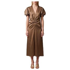 Sutton New York Robe midi drapée Vert