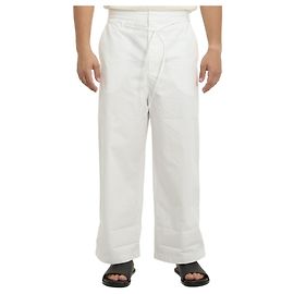 Jacquemus Marin Hose aus weißer Baumwolle Weiß