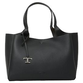 Bolso de piel medium Tod's Negro