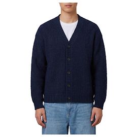 Roberto Collina Navy blue wool cardigan over Blue