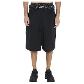 Bermudas Moncler AWGE de nailon negro Negro