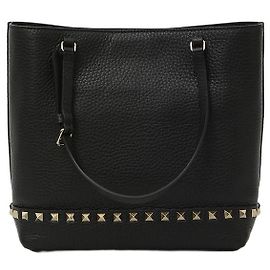 Valentino Garavani Mala Tote Rockstud Pequena Preto