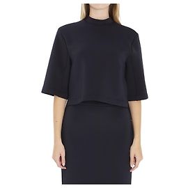 Moncler EE72 Sweatshirt mit kurzen Ärmeln Schwarz