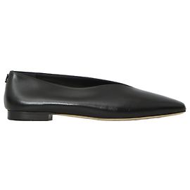 Bailarinas Jimmy Choo Margot Flat de cuero negro Negro