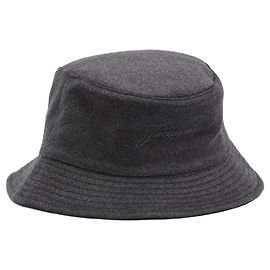 Jacquemus Le Bob cappello bucket in lana grigio Grigio