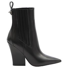 Valentino Garavani Bottines VLogo Lockette Noir