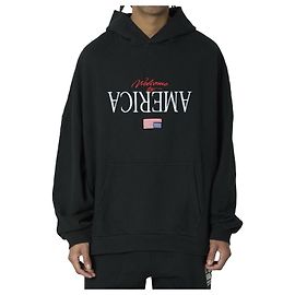 Willy Chavarria Sudadera Welcome to America Negro