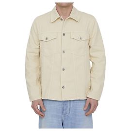 Camisa Off White Vars Hammer de denim de algodón beige Beige