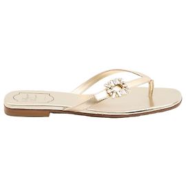 Roger Vivier Crystal slider sandals Golden