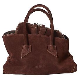 Attico borsa mini La Passeggiata top handle Light Choco Marrone